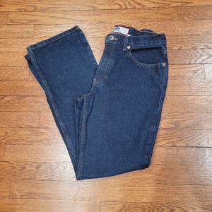 Old Navy Blue Jeans Dark Wash Straight Leg Size 8